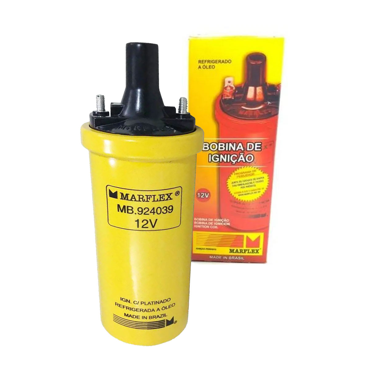 Bobina Ignição Fusca Brasília Kombi 1300 1500 1600 Platinado