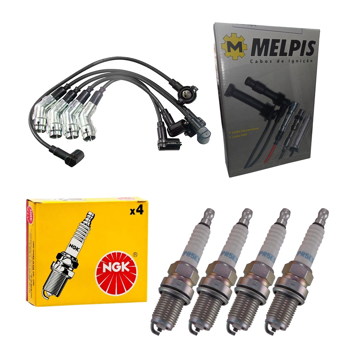 Cabos De Velas + Velas Escort Hobby 1.0 1993 1994 1995 1996