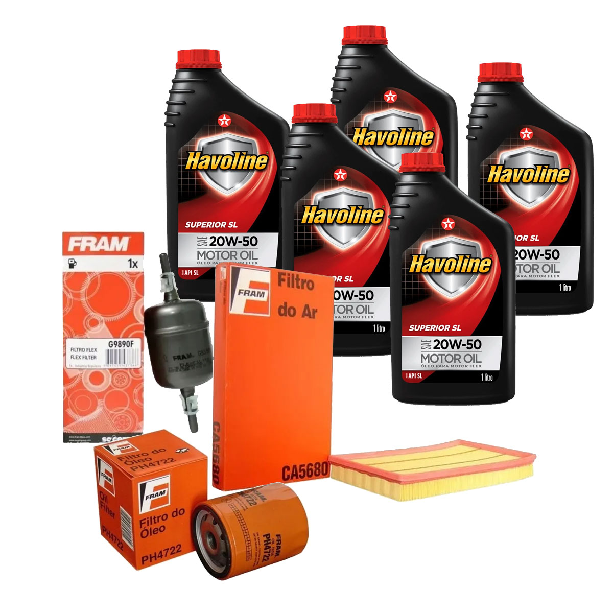 Kit 3 Filtro Ar Combustivel 5 Oleo Vectra 2.2 1999 2000 2001