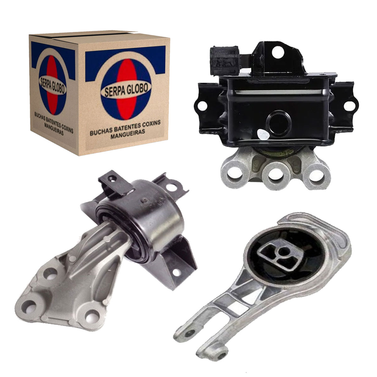 3 Coxim Motor Cambio Onix Cobalt 2012 2013 2014 2015 2016