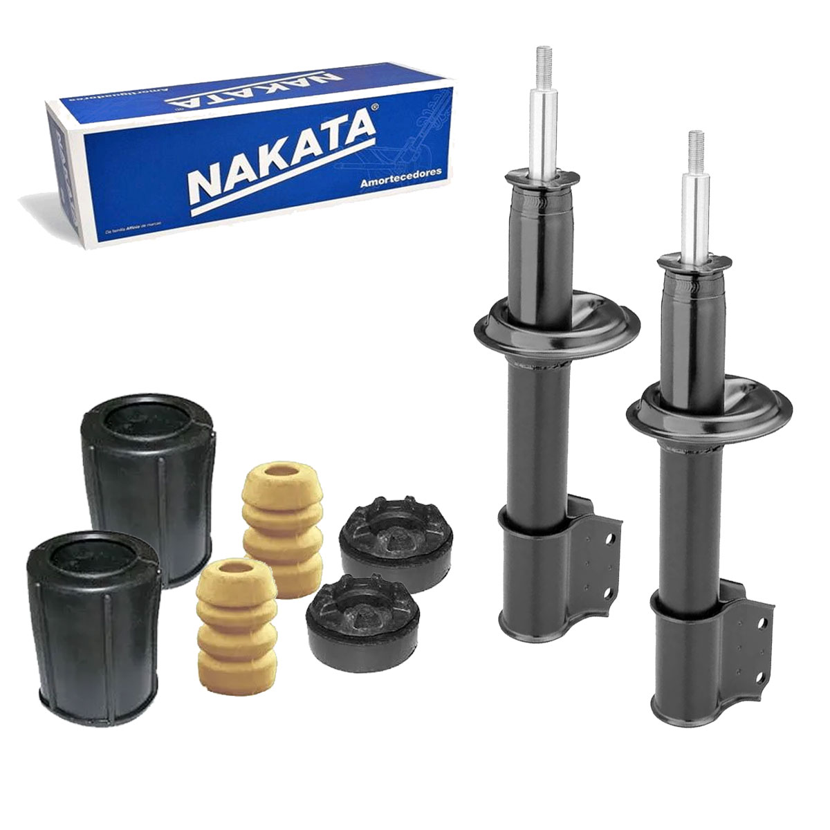 Kit 2 Amortecedor Dianteiro + Batente Uno Fiorino Mille Fire