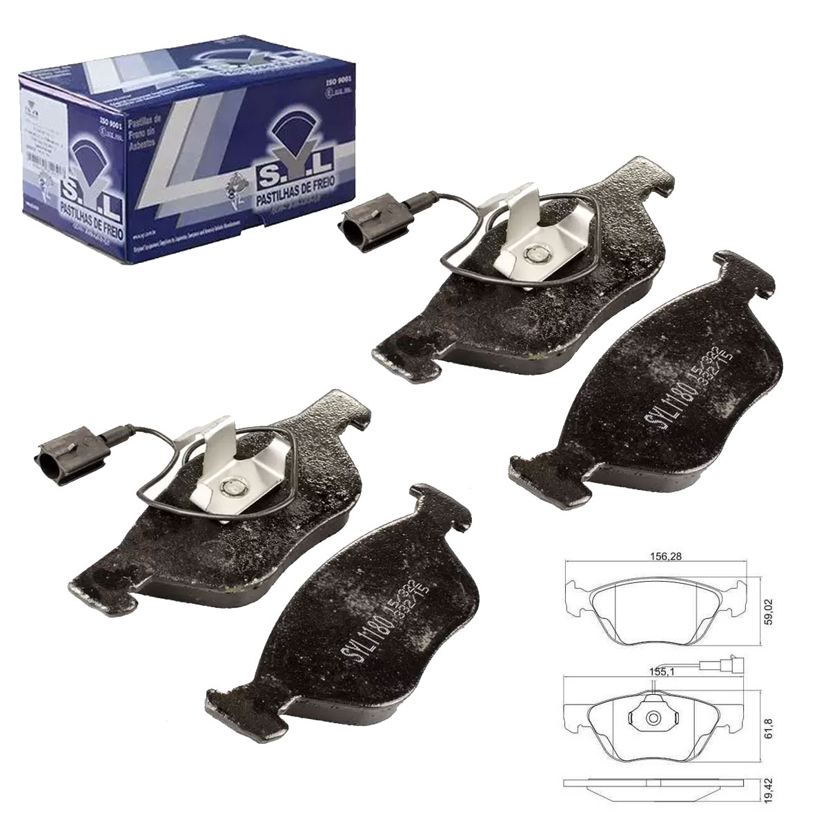 4 Pastilha Freio Palio Weekend Adventure 2006 2007 2008 2009