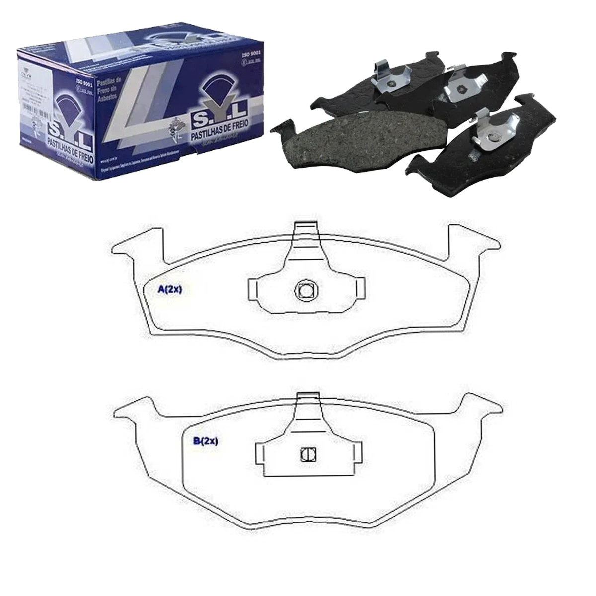 2 Discos Freio + 4 Pastilha Gol G5 1.0 2008 2009 2010 2011 - Imagem 2