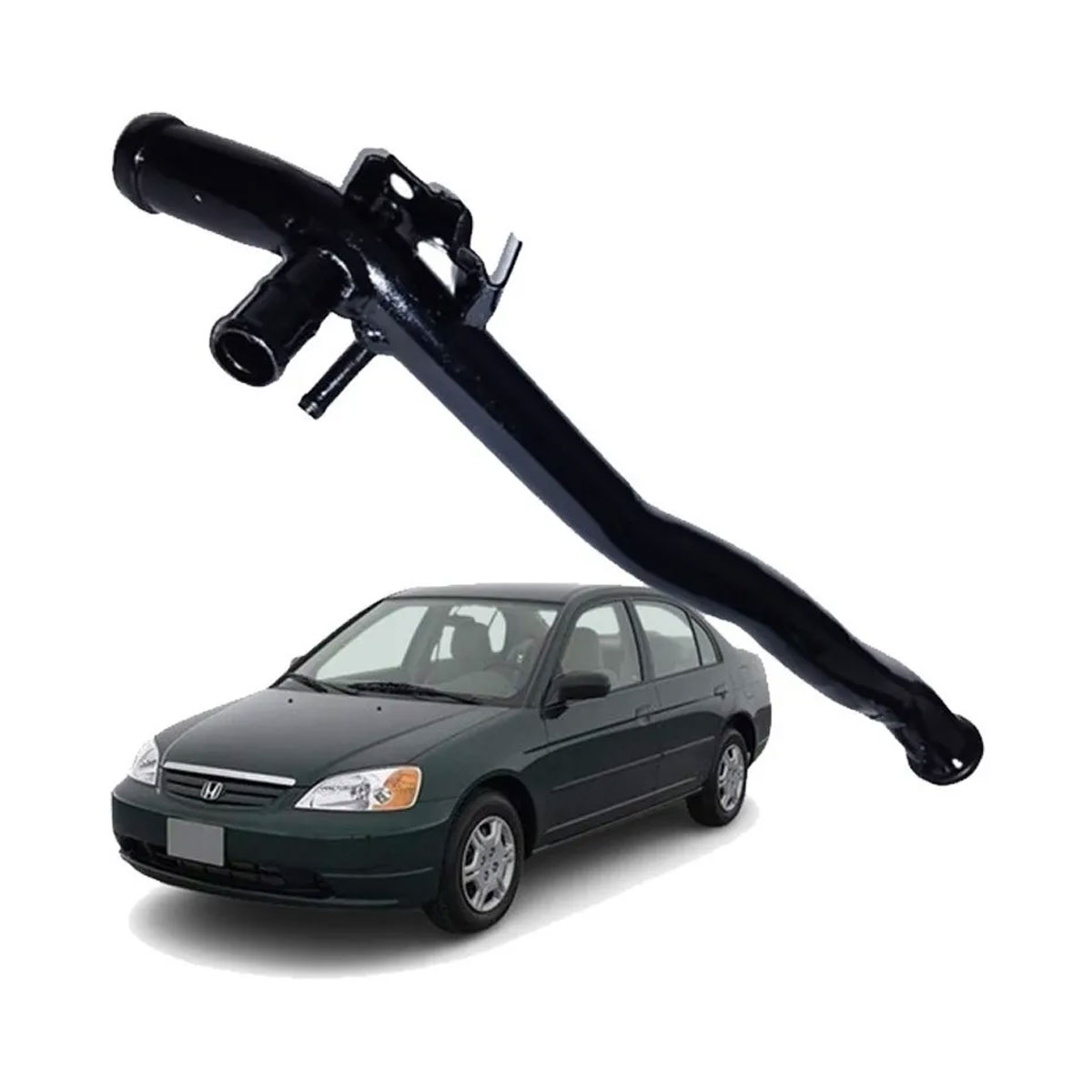 Tubo Cano Agua Civic 1.7 16v 2001 2002 2003 2004 2005 2006