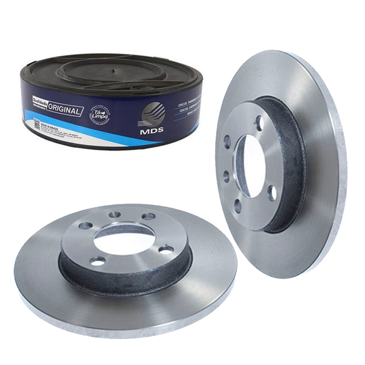 2 Disco Freio Solido Gol Parati Saveiro Voyage Santana G1 G2