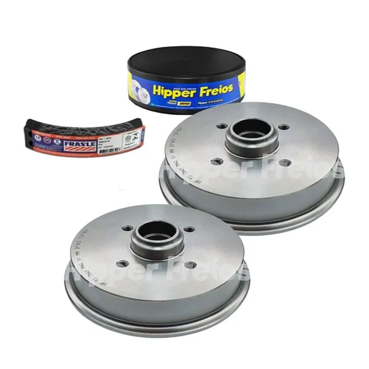 Kit 2 Tambor Freio + 4 Lona Gol Bola 1995 1996 1997 1998