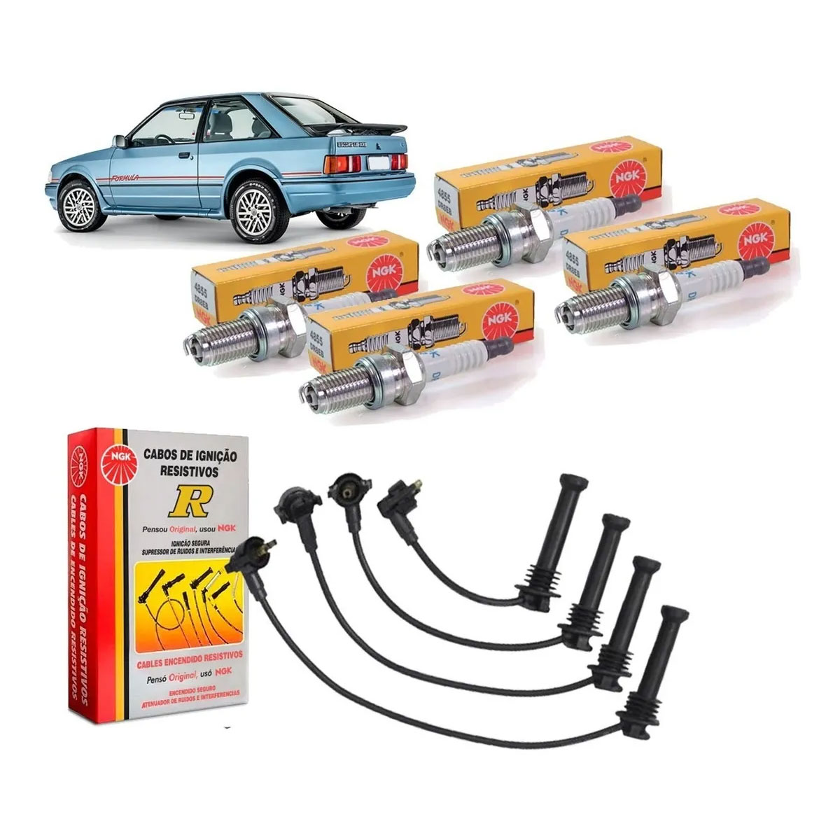 Cabos Ignicao Velas Escort Zetec 1.8 16v 1999 2000 2001 2002