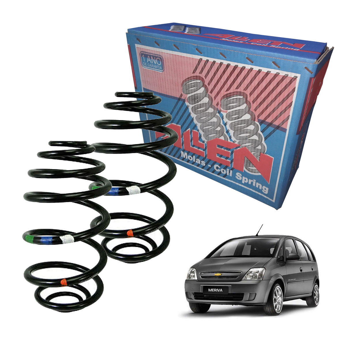 2 Molas Traseiras Gnv Meriva 2003 2004 2005 2006 2007 2008