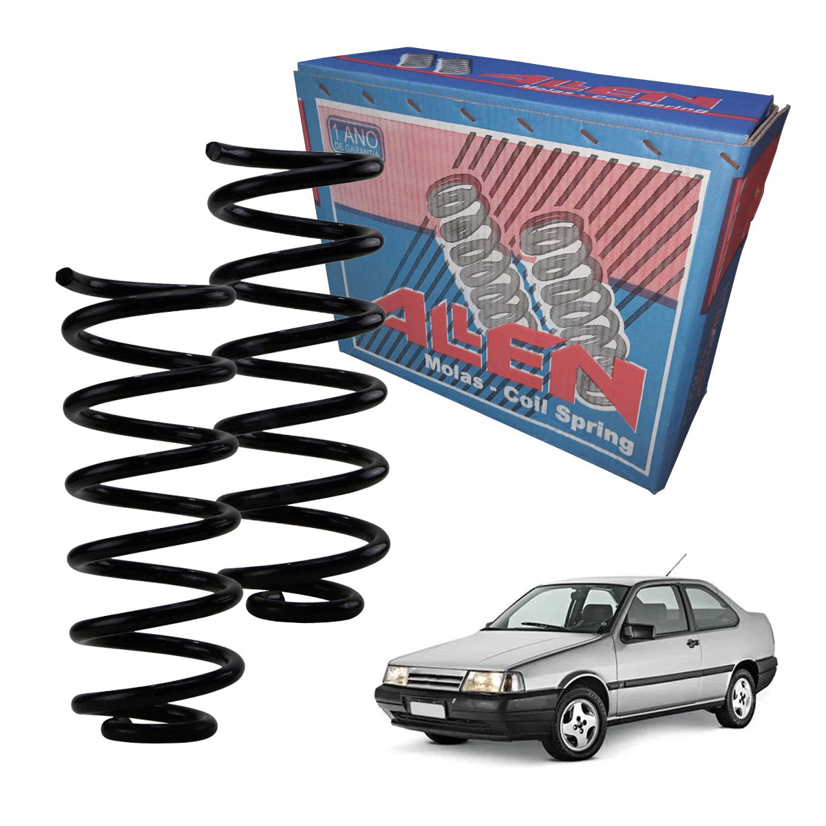 2 Molas Traseiras Tempra Sedan 1993 1994 1995 1996 1997 1998