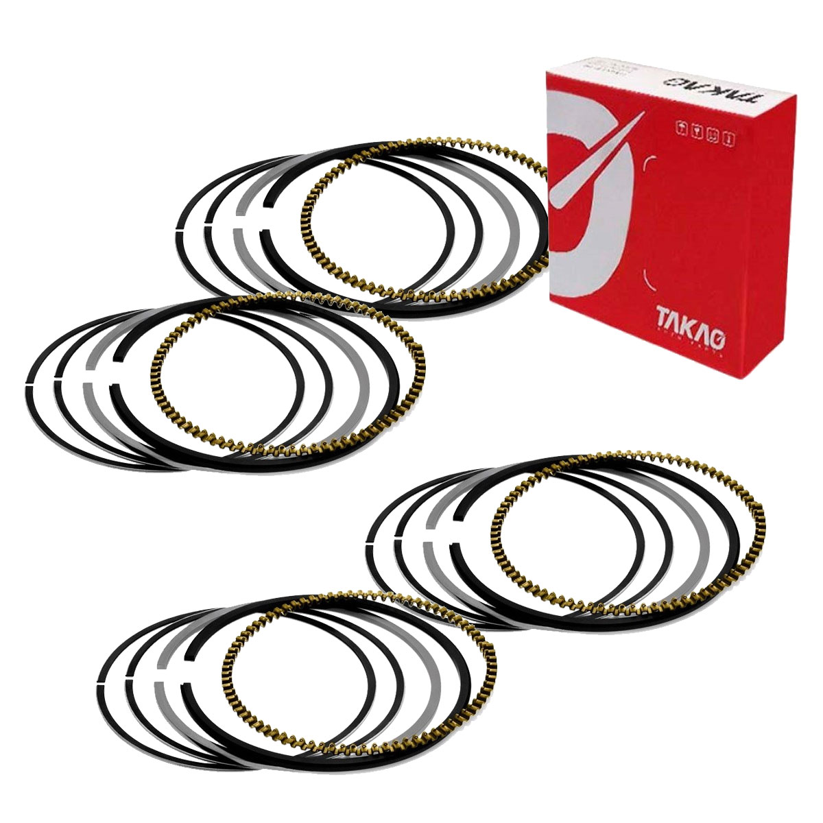 Jogo Anéis Motor Std 206 C3 1.4 8v 2007 2008 2009 2010 2011