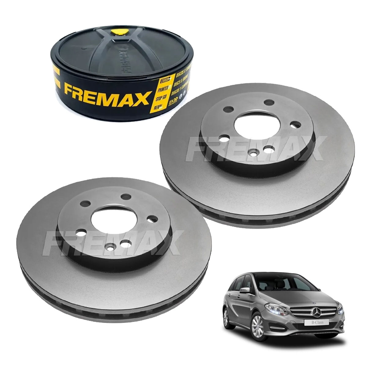 2 Discos Freio Dianteiros Mercedes B200 2008 2009 2010 2011
