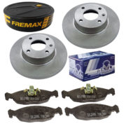 2 Discos Freio + 4 Pastilha Prisma 1.0 2009 2010 2011 2012