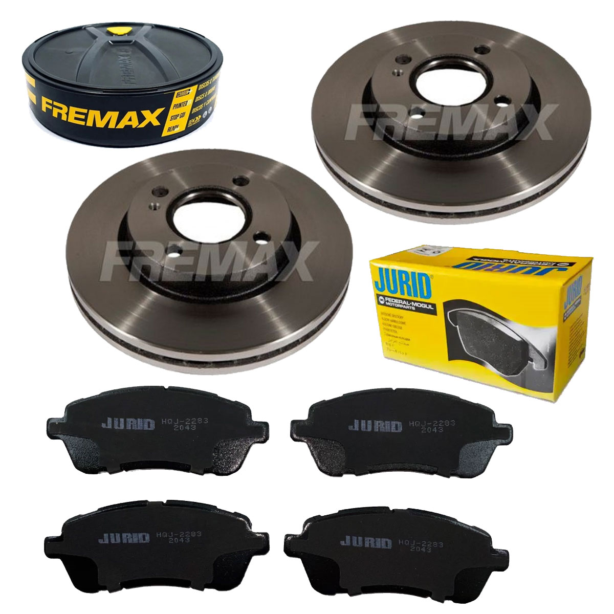 2 Discos Freio + 4 Pastilha Ka 2014 2015 2016 2017 2018 2019