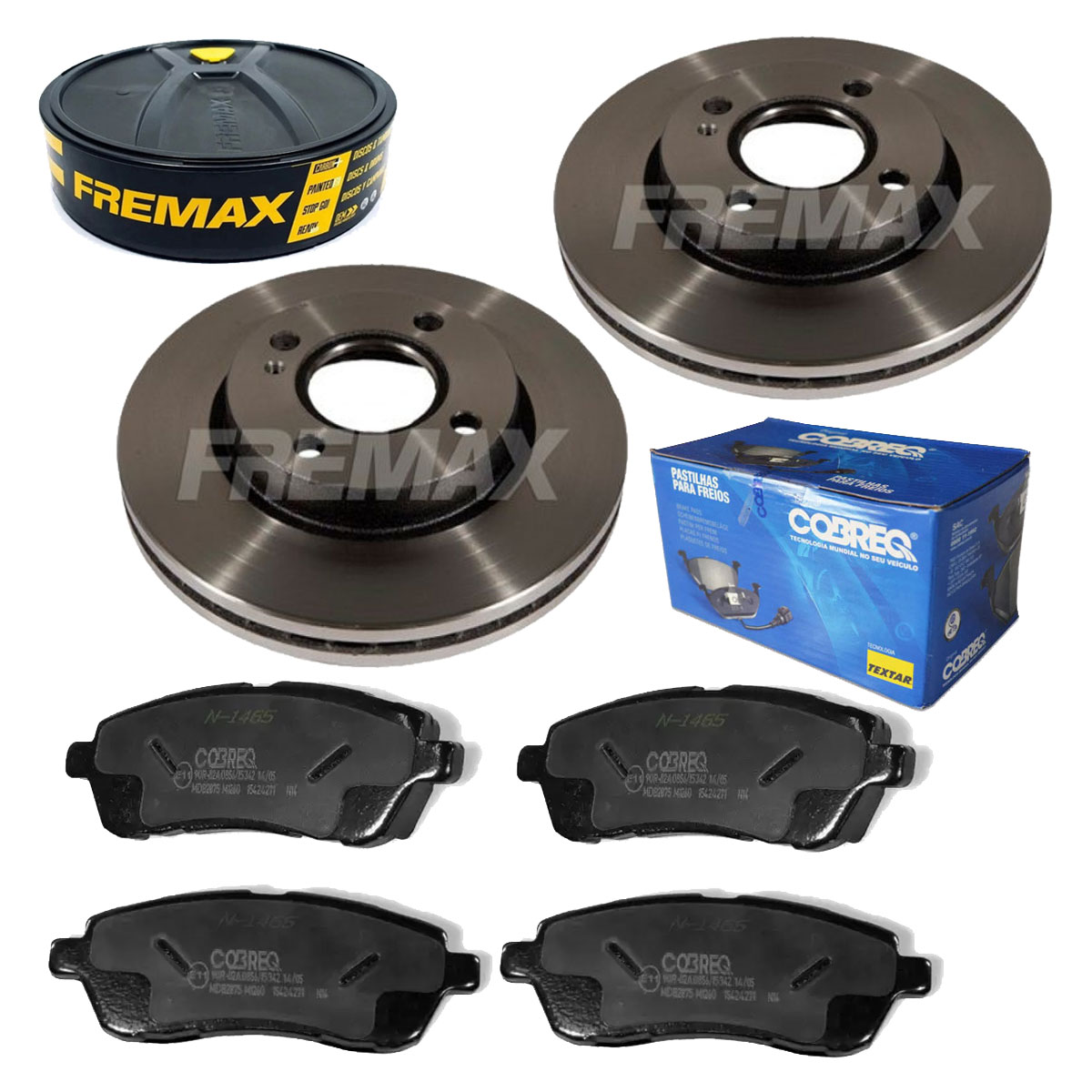 2 Discos Freio + 4 Pastilha Ka 2014 2015 2016 2017 2018 2019