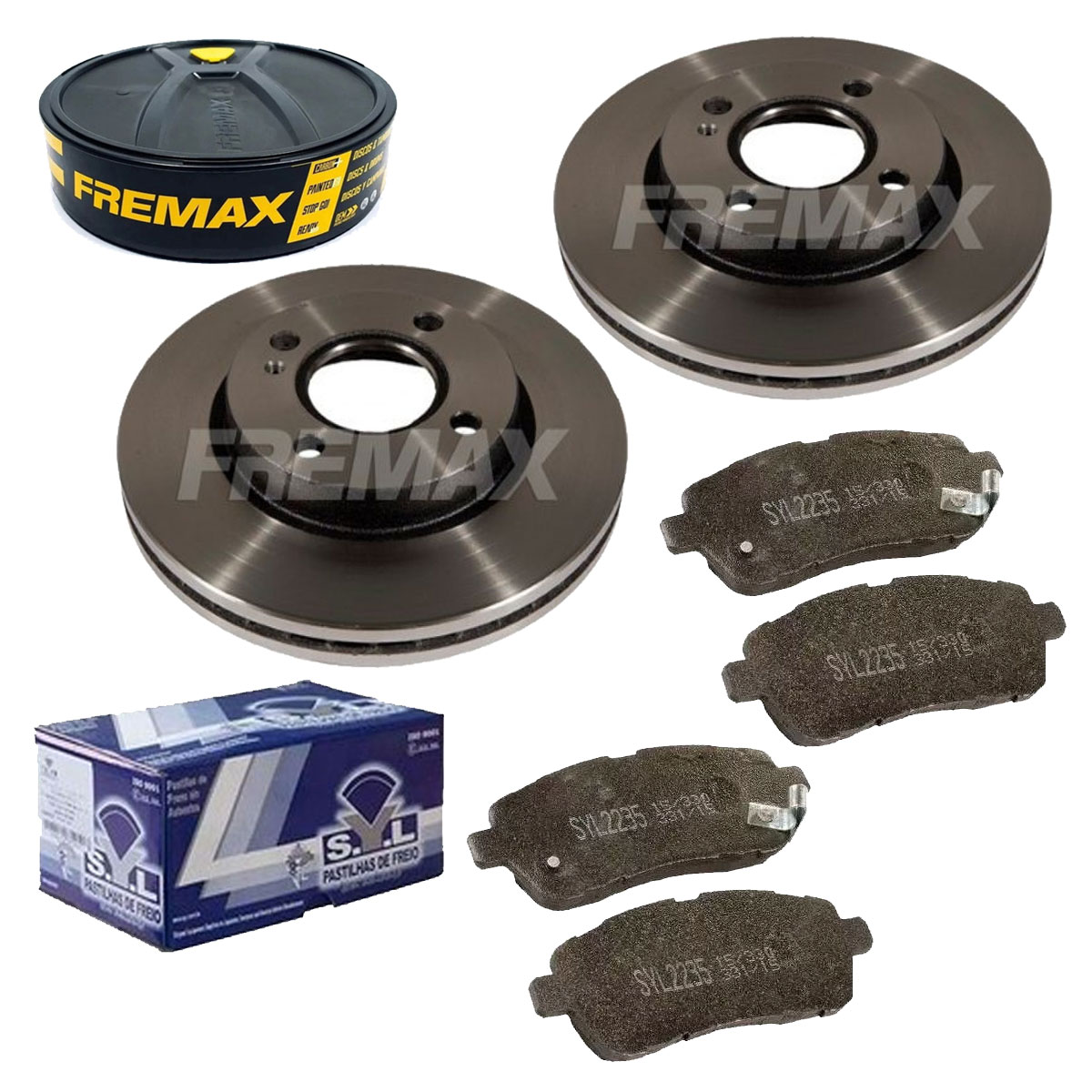 2 Discos Freio + 4 Pastilha Ka 2014 2015 2016 2017 2018 2019