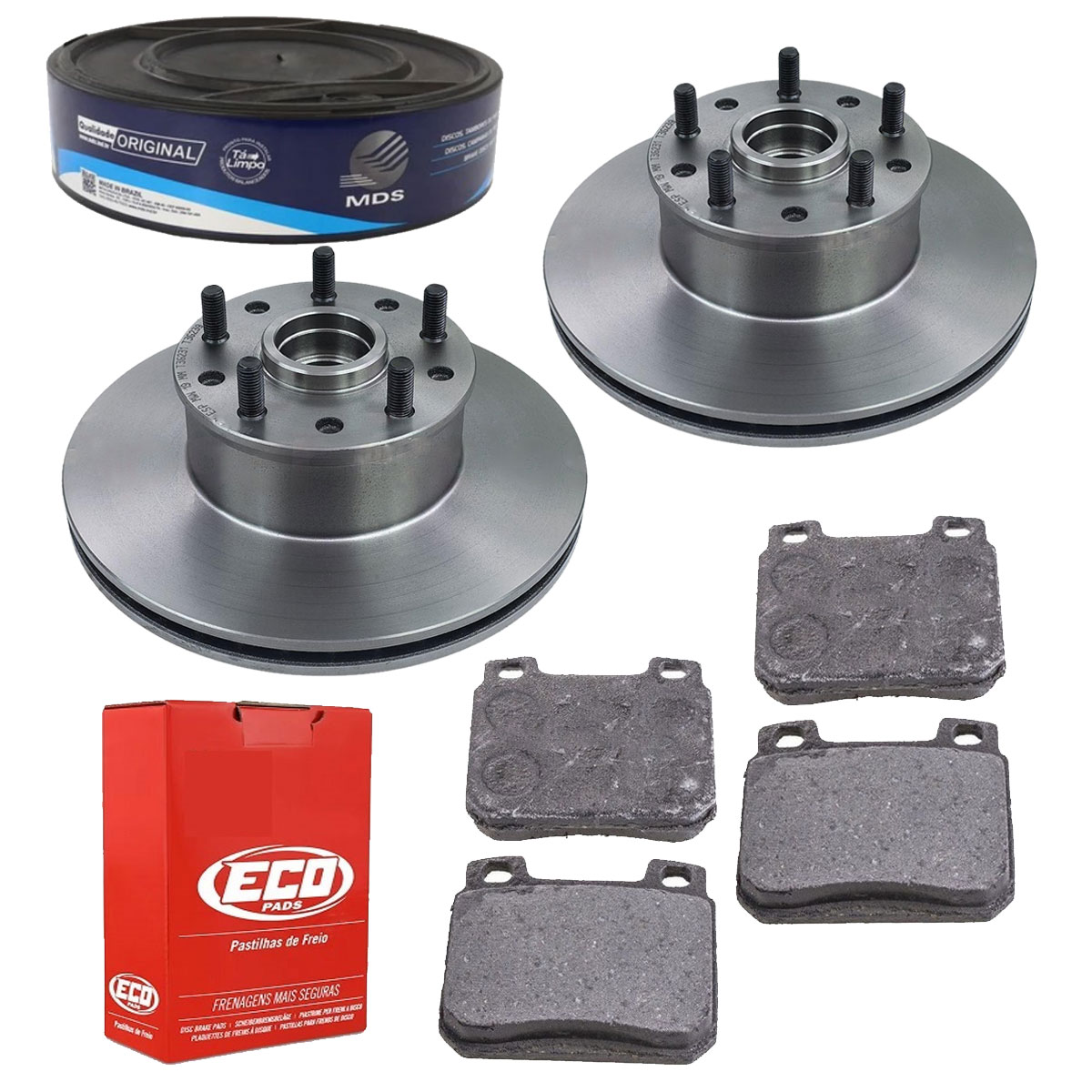 2 Discos Freio + Pastilha Caravan 1981 1982 1983 Sist. Teves