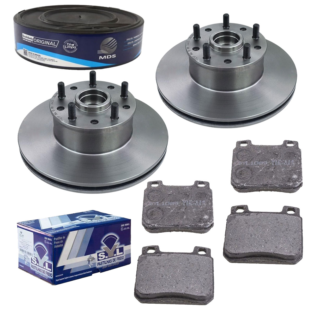 2 Discos Freio + Pastilha Caravan 1981 1982 1983 Sist. Teves