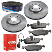2 Discos Freio + 4 Pastilha Stilo 1.8 8v 2007 2008 2009 2010