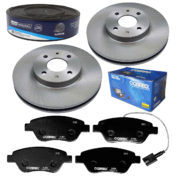 2 Discos Freio + 4 Pastilha Stilo 1.8 8v 2003 2004 2005 2006