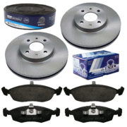 2 Discos Freio + Pastilha Fiat 500 2011 2012 2013 2014 2015
