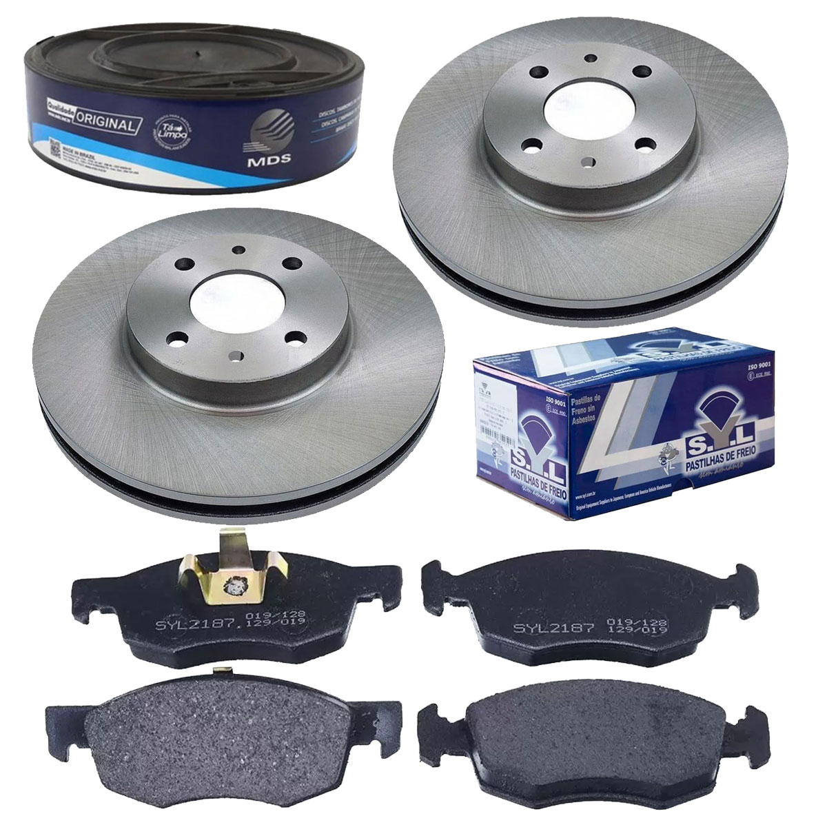 2 Disco Freio + Pastilha Cronos 1.3 2018 2019 2020 2021 2022