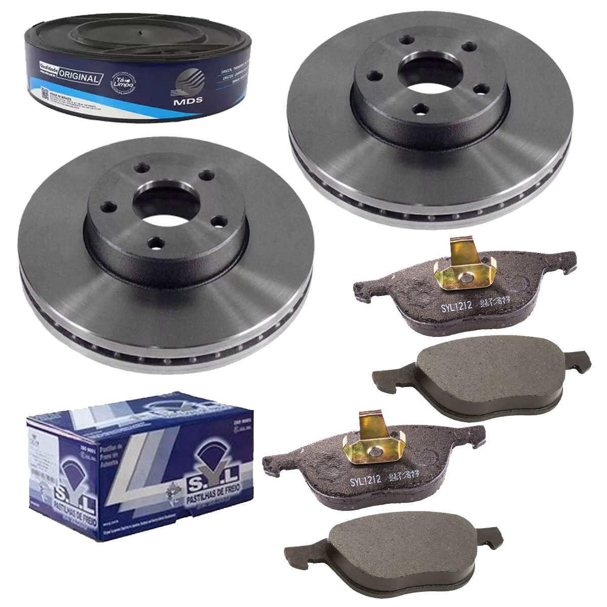 2 Discos Freio + Pastilha Volvo C70 2007 2008 2009 2010 2011