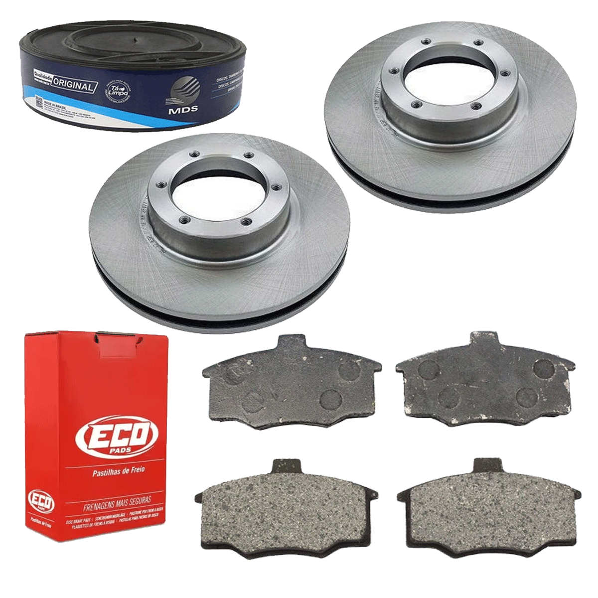 2 Disco Freio + Pastilha Pampa 1982 1983 1984 1985 1986 1987