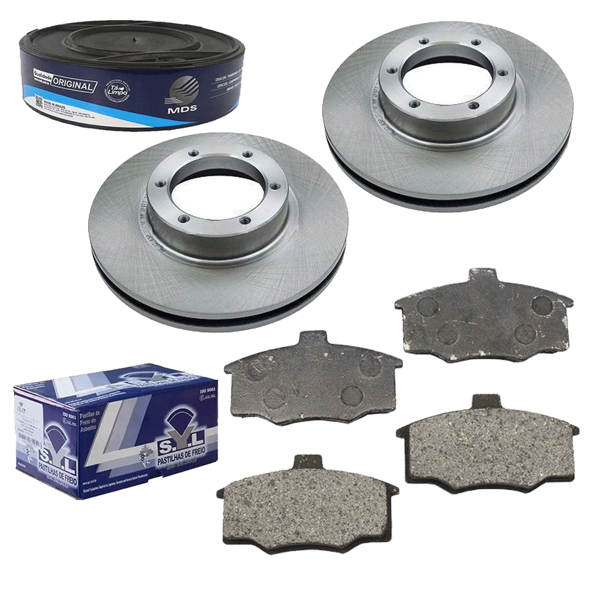 2 Disco Freio + Pastilha Pampa 1982 1983 1984 1985 1986 1987