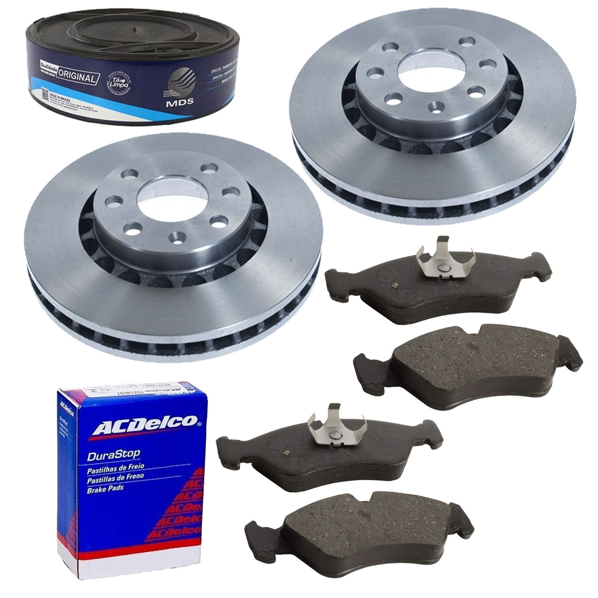 2 Discos Freio + 4 Pastilha Astra Vectra Importado 1995 1996