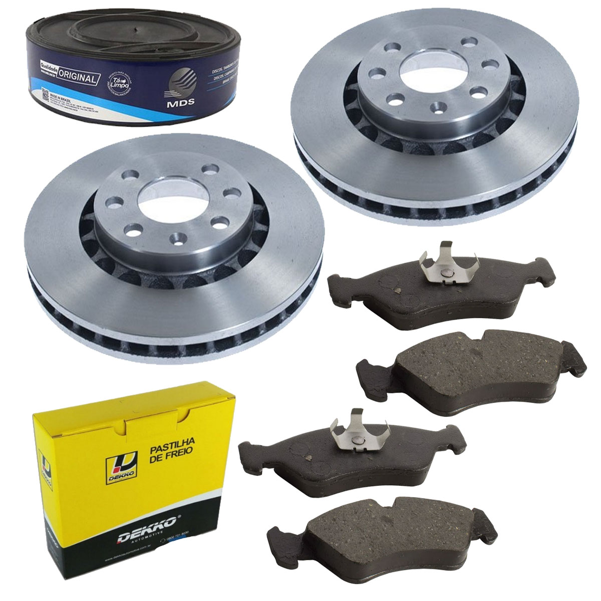 2 Discos Freio + 4 Pastilha Astra Vectra Importado 1995 1996