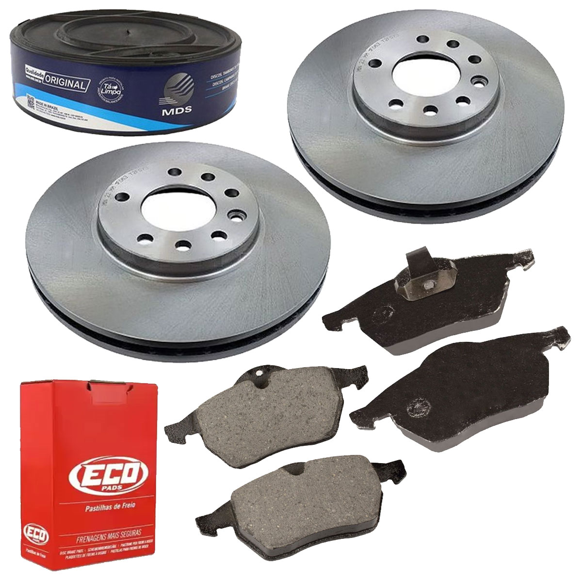 2 Discos Freio + 4 Pastilha Vectra 2.2 16v 1999 2000 2001