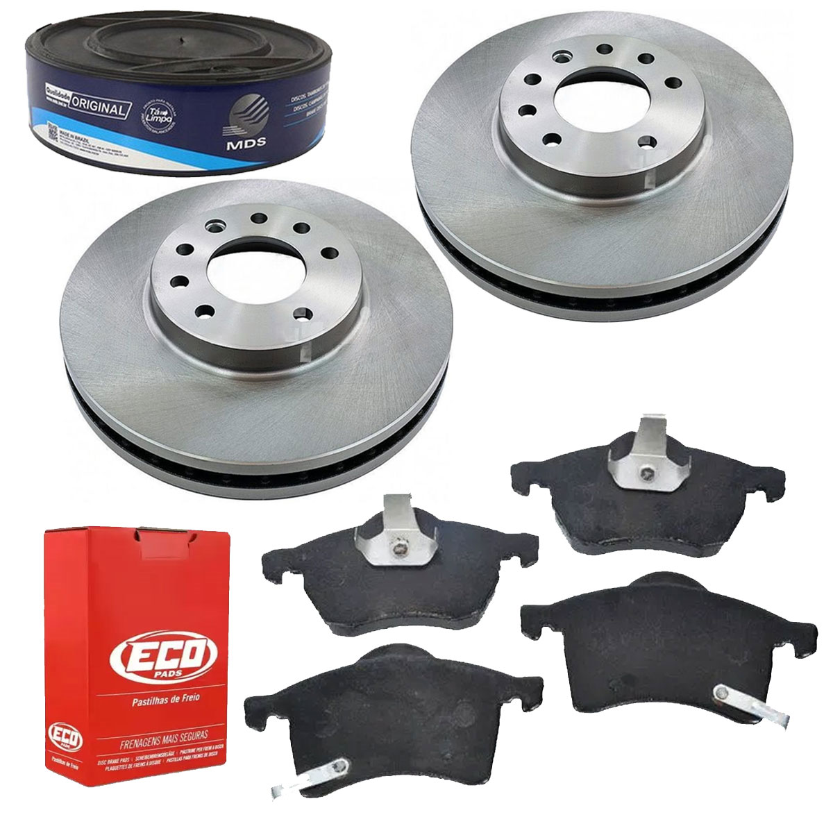 2 Discos Freio + 4 Pastilha Astra 2.0 16v 2002 2003 2004
