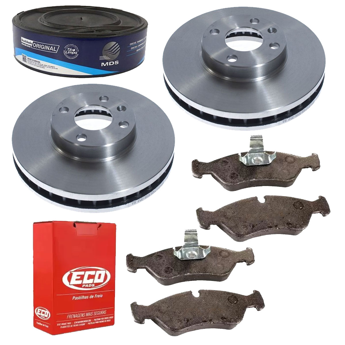 2 Discos Freio + Pastilha Vectra 2.2 8V 2002 2003 2004 2005