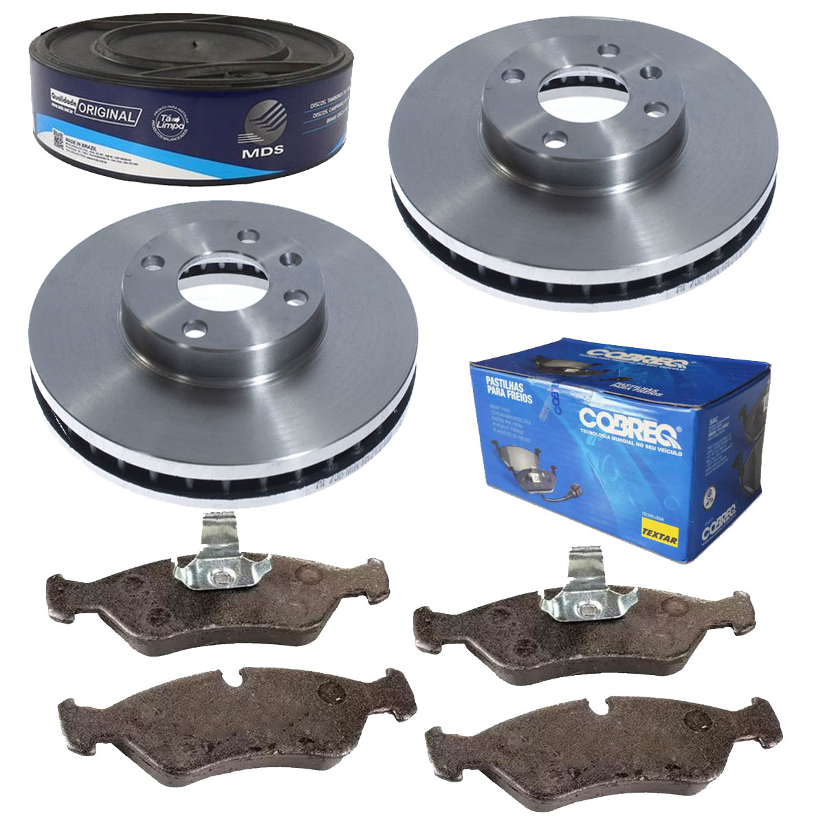 2 Discos Freio + Pastilha Vectra 2.2 8V 2002 2003 2004 2005