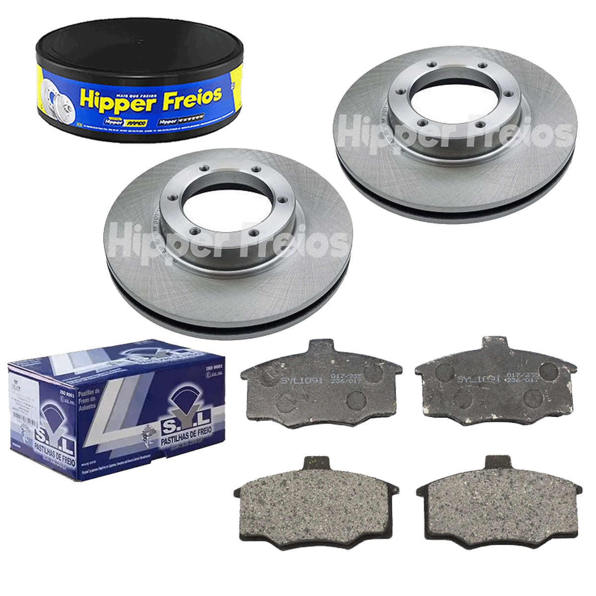 2 Disco Freio + Pastilha Pampa 1982 1983 1984 1985 1986 1987
