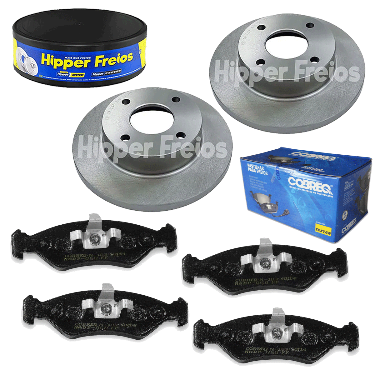 2 Discos Freio + 4 Pastilha Ka 1.0 8v 2010 2011 2012 2013
