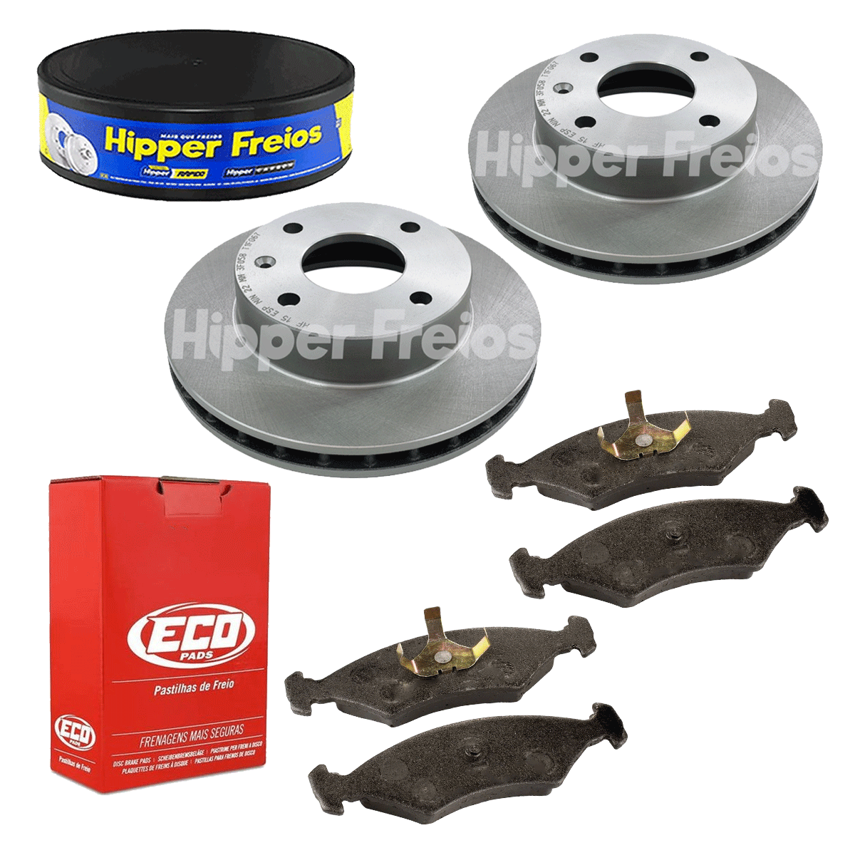 2 Disco Freio + Pastilha Escort 1.6 1982 1983 1984 1985 1986