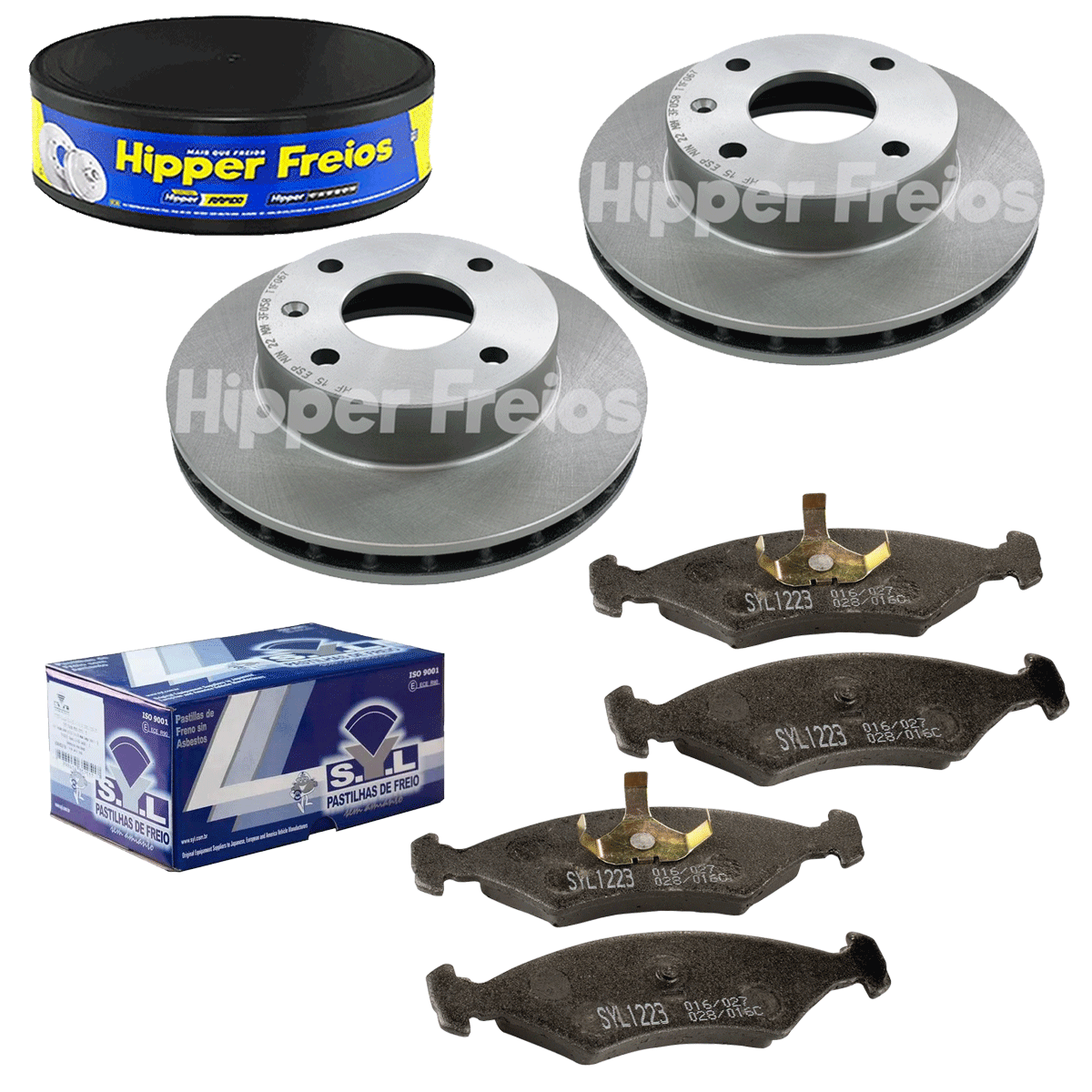 2 Disco Freio + Pastilha Escort 1.6 1982 1983 1984 1985 1986