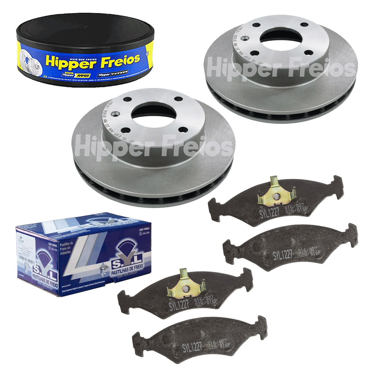 2 Disco Freio + Pastilha Escort 1.6 1982 1983 1984 1985 1986