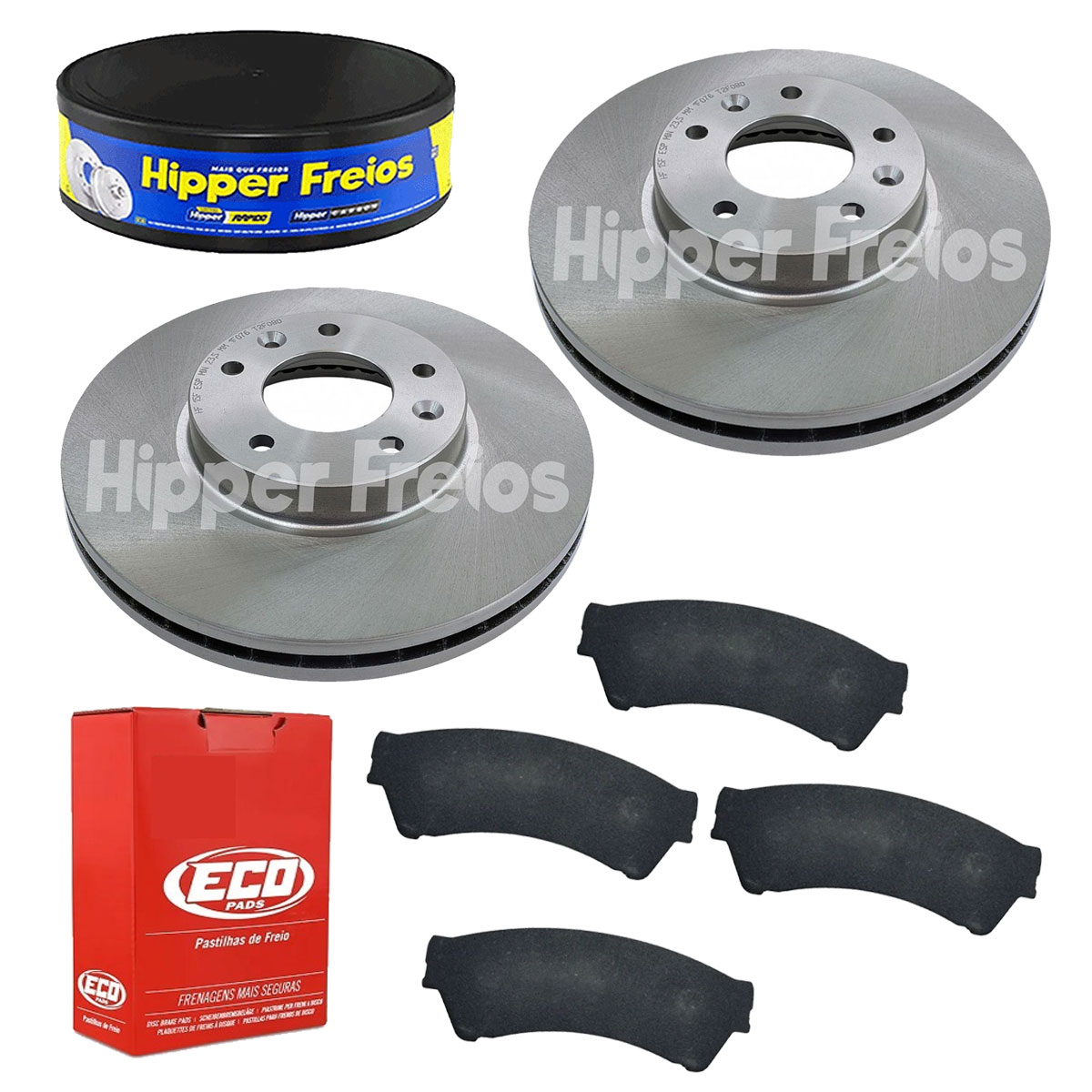 2 Discos Freio + 4 Pastilha Fusion 2006 2007 2008 2009 2010