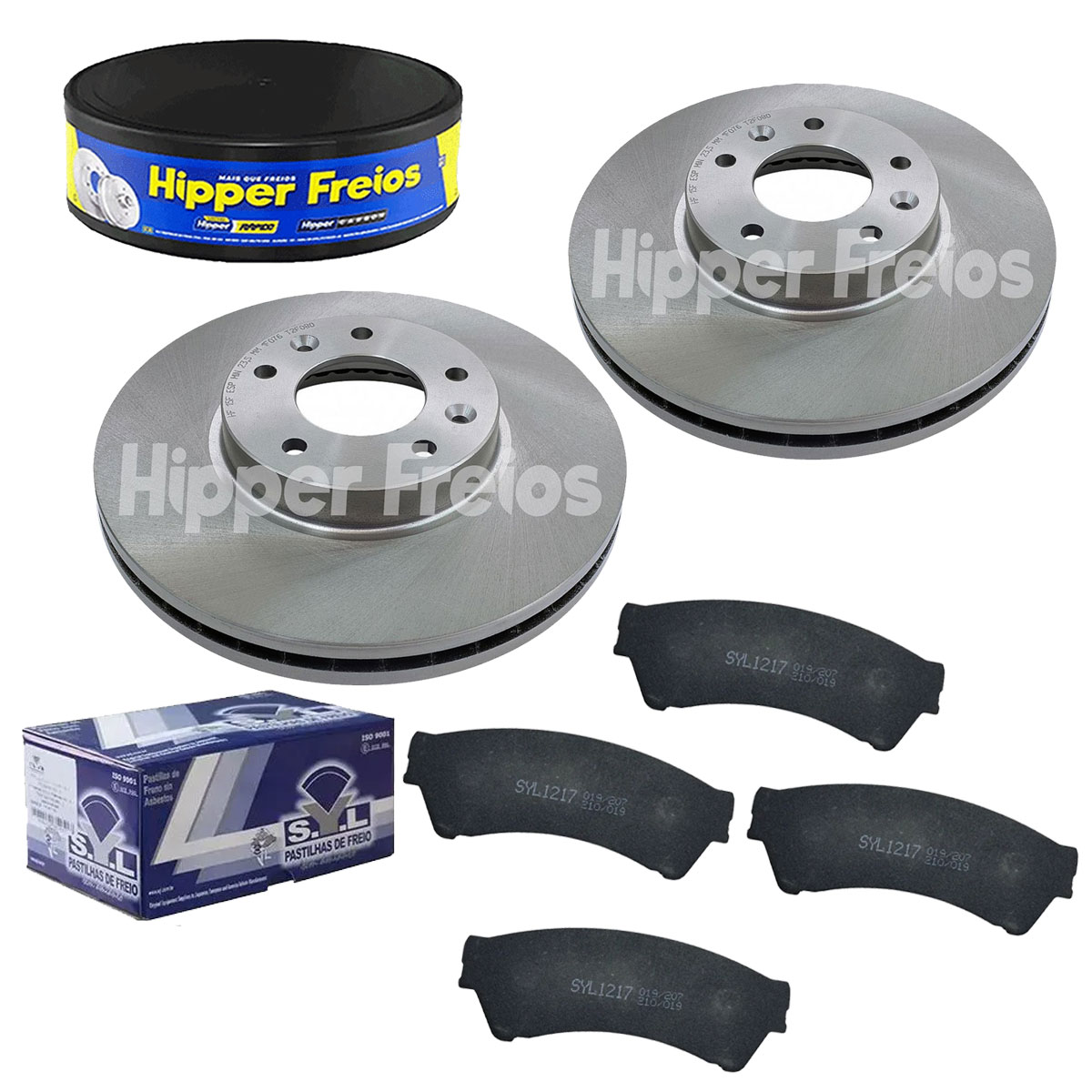 2 Discos Freio + 4 Pastilha Fusion 2006 2007 2008 2009 2010