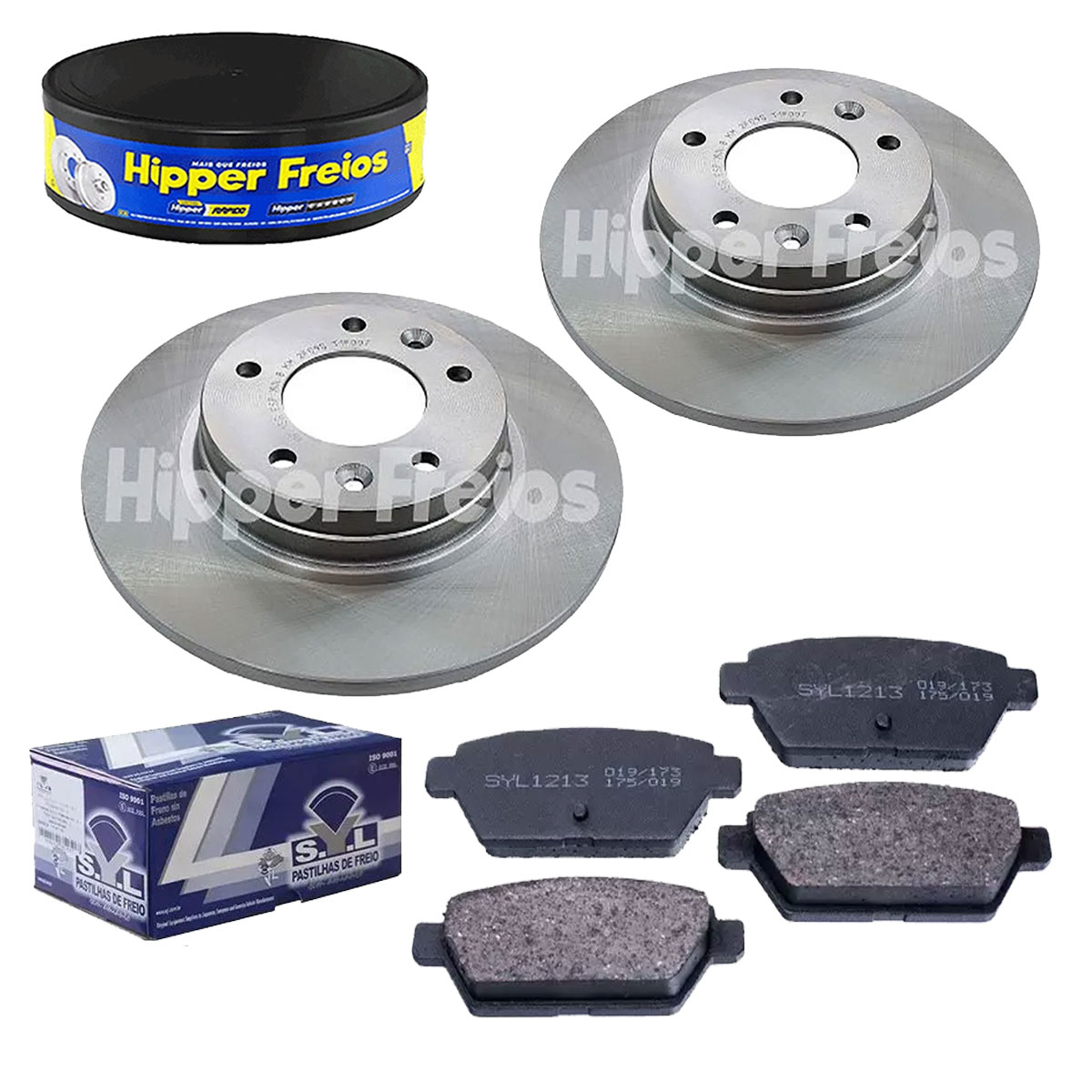 2 Disco Freio Traseiro + Pastilha Fusion 2006 2007 2008 2009