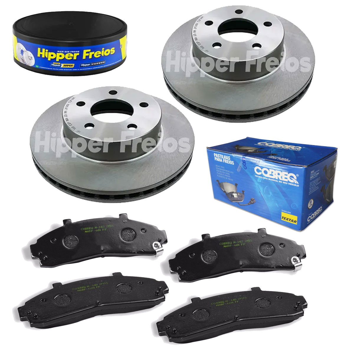 2 Disco Freio + Pastilha Ranger 4x4 2000 2001 2002 2003 2004