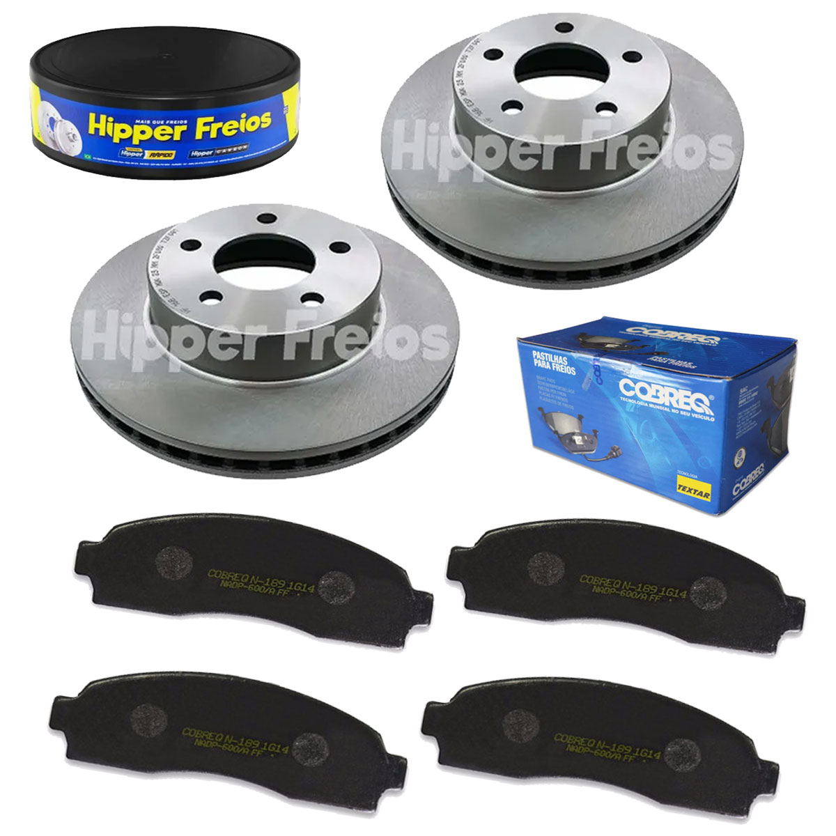 2 Discos Freio + 4 Pastilha Ranger 2008 2009 2010 2011