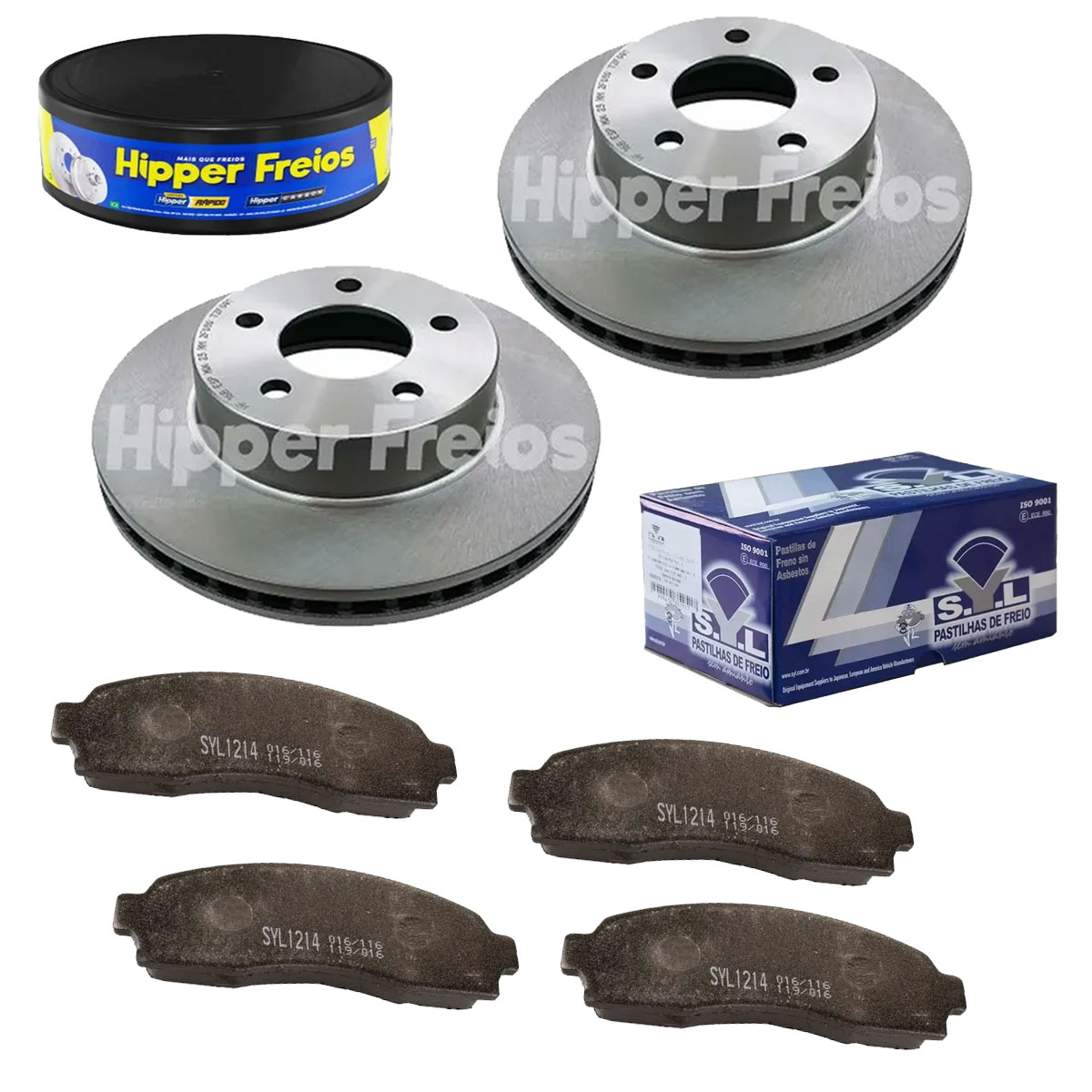 2 Discos Freio + 4 Pastilha Ranger 2008 2009 2010 2011