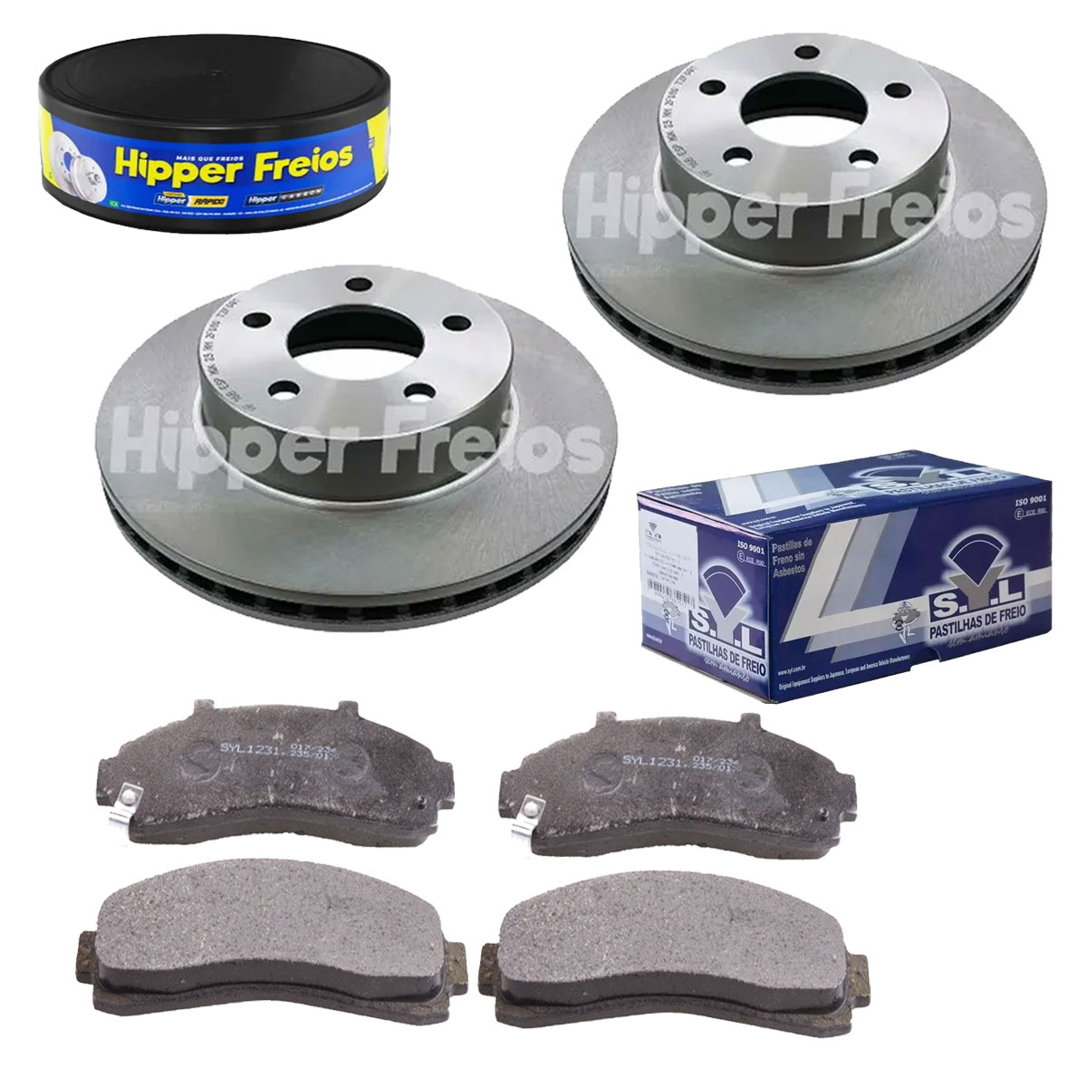 2 Disco Freio + Pastilha Ranger 4x4 2000 2001 2002 2003 2004