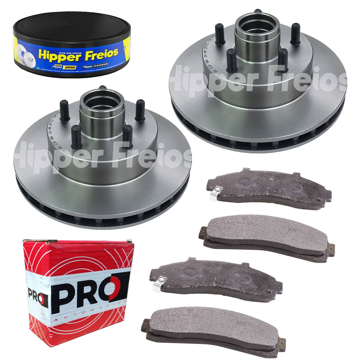 2 Discos Freio + 4 Pastilha Ranger 4x2 1995 1996 1997 s/Abs