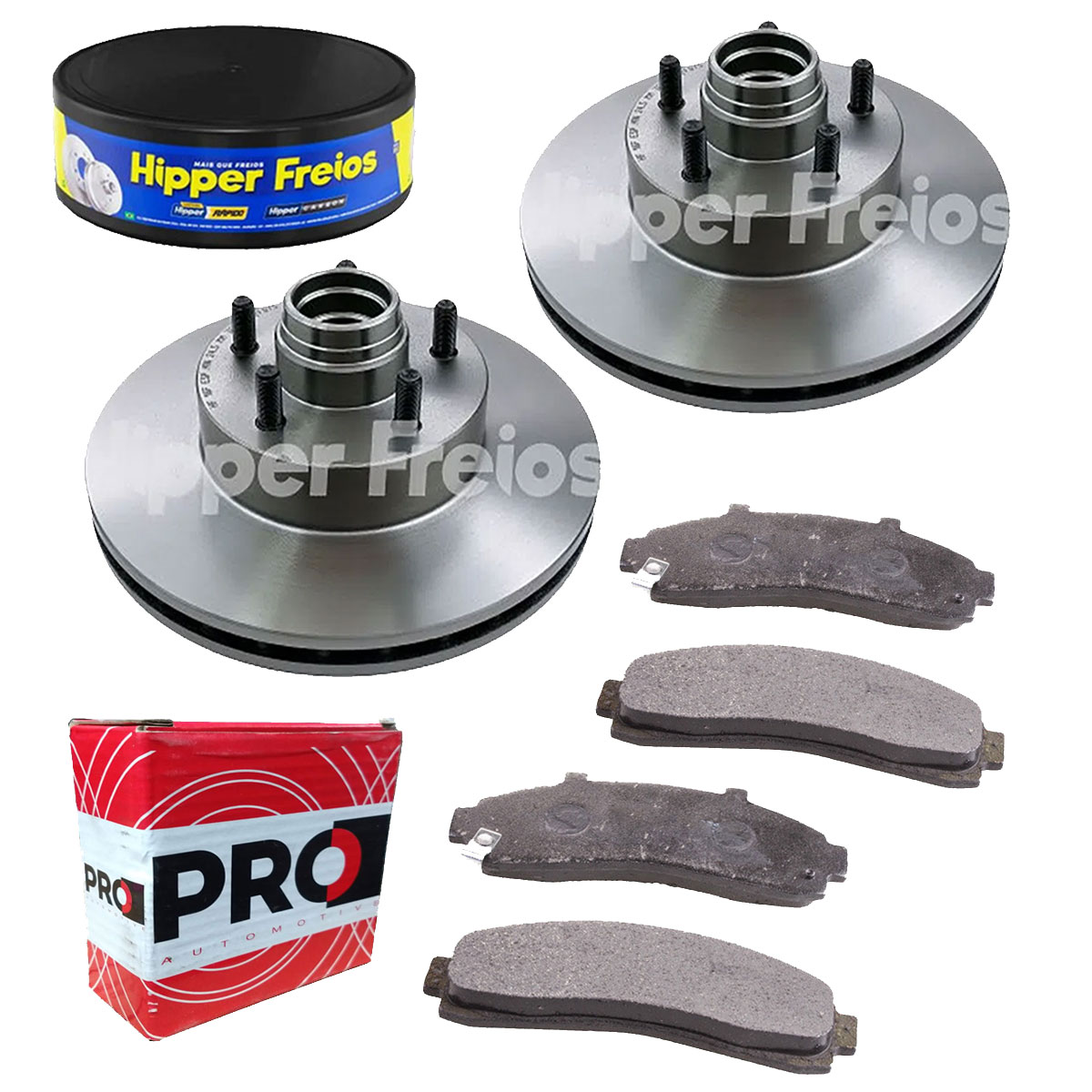 2 Discos Freio + 4 Pastilha Ranger 4x2 2002 2003 2004 S/ Abs