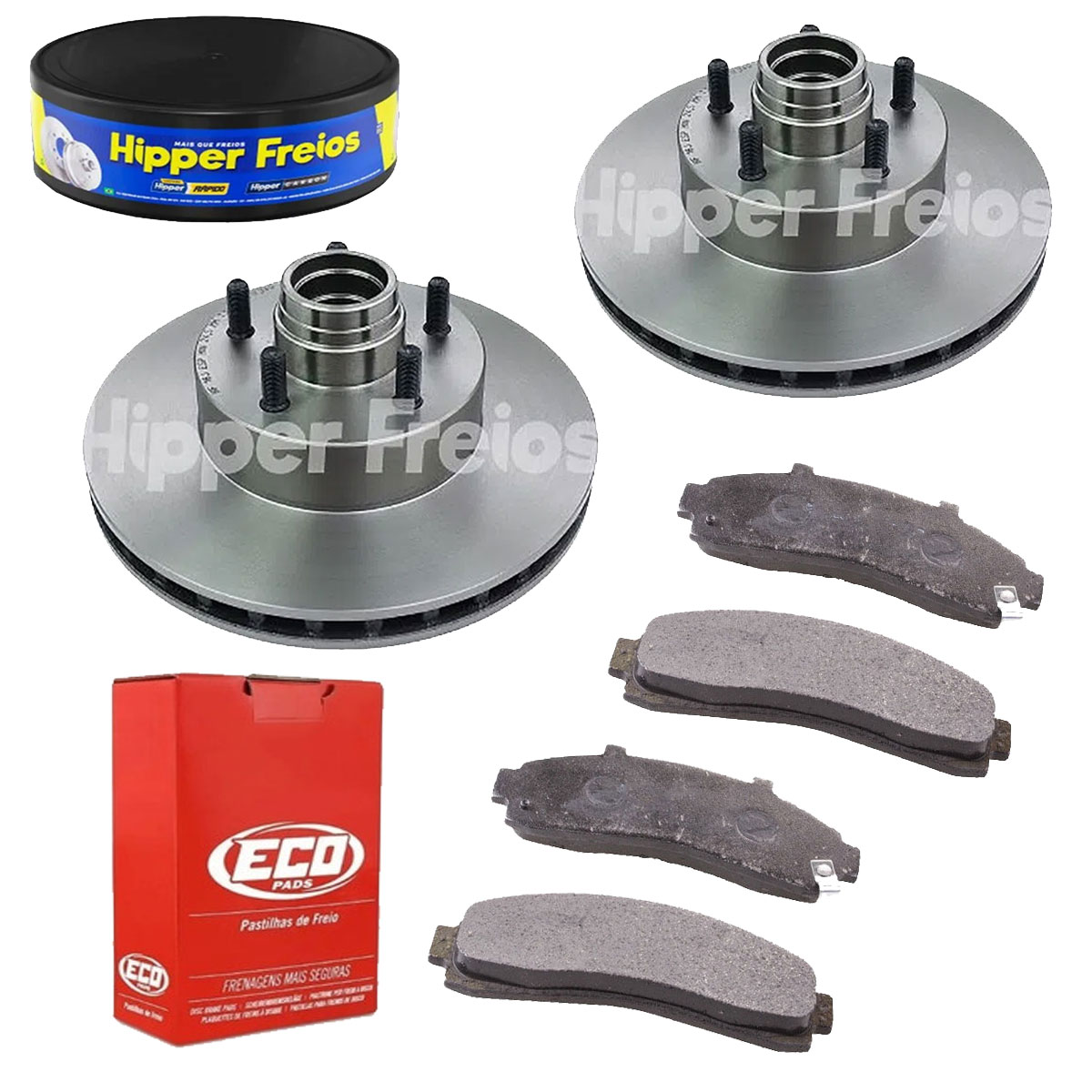 2 Discos Freio + 4 Pastilha Ranger 4x2 1995 1996 1997 C/ Abs