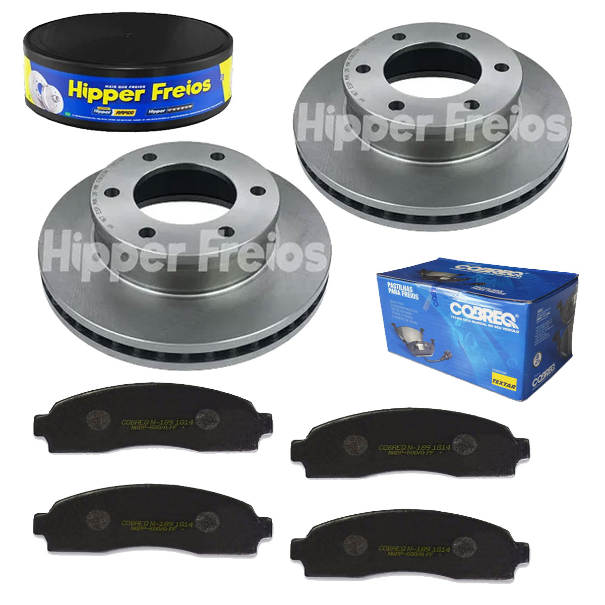 2 Discos Freio + 4 Pastilha Ranger 2008 2009 2010 2011 2012